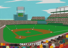 excited baseball field GIF by South Park 