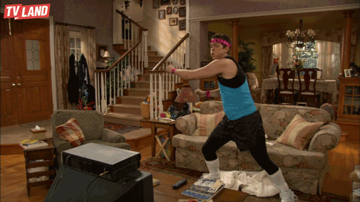 Exercising Steve Howey GIF by TV Land - Find & Share on GIPHY