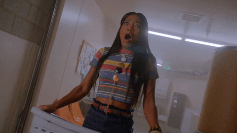 Scared Keke Palmer GIF by ScreamQueens - Find & Share on GIPHY