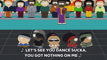 dance singer GIF by South Park 