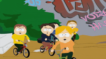 biking bullies GIF by South Park 