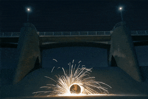 sparks charging GIF by Melly Lee