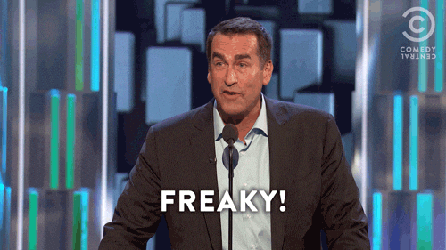 freaky rob riggle GIF by Comedy Central - freaky rob riggle GIF by Comedy Central