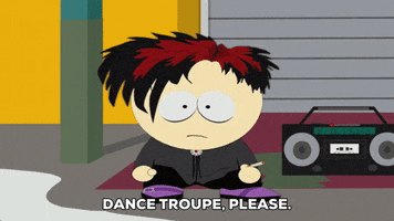 emo goth kid GIF by South Park 