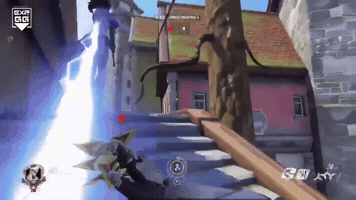 redblue99p overwatch climb trees GIF