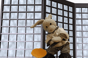 bunny flipping GIF by Zackary Rabbit