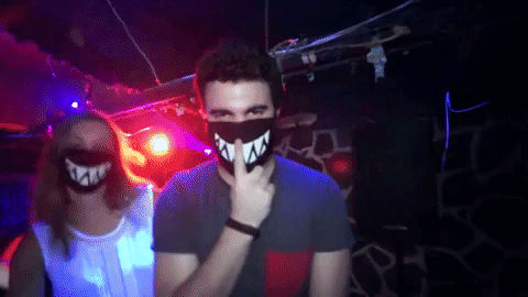 Dance Mask GIF by Naeleck - Find & Share on GIPHY