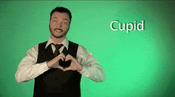 sign language cupid GIF by Sign with Robert