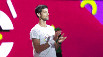 Novak Djokovic Clap GIF by Australian Open