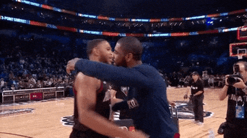 Kyrie Irving Hug GIF by NBA