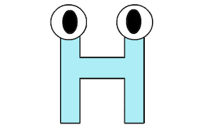 h Sticker by Studios Stickers