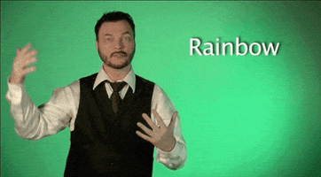 sign language rainbow GIF by Sign with Robert