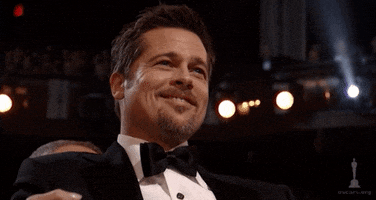 brad pitt thank you GIF by The Academy Awards
