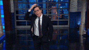 donald trump wave GIF by The Late Show With Stephen Colbert