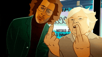 season 1 middle finger GIF by Dream Corp LLC