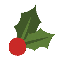 Christmas Holly Sticker by Erstwilder