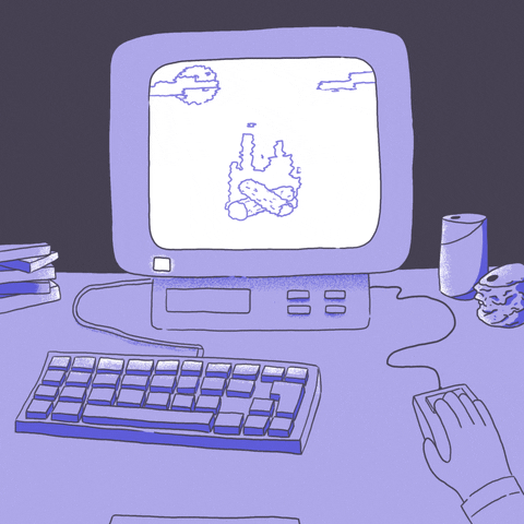 Staying In Video Games GIF by ozbox