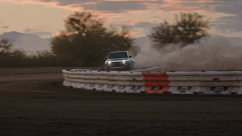 Car Drifting On My Way Meme GIF