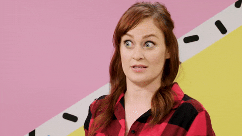 Grace Helbig Shock GIF by This Might Get by thismightget