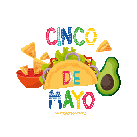 Cinco De Mayo Party Sticker by 360 Tour Toronto