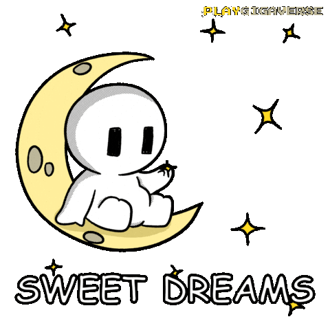 Tired Good Night Sticker by Playgigaverse