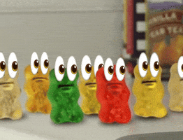 Looking Gummy Bear GIF