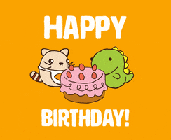 Happy Birthday Cat GIF by The Woobles