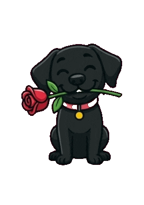 Dog Love Sticker