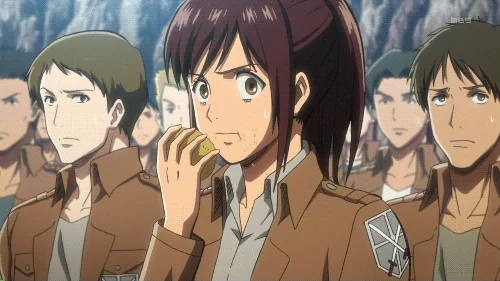 attack on titan potato GIF