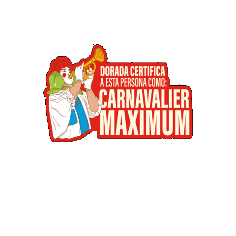Carnaval Sticker by Cerveza Dorada
