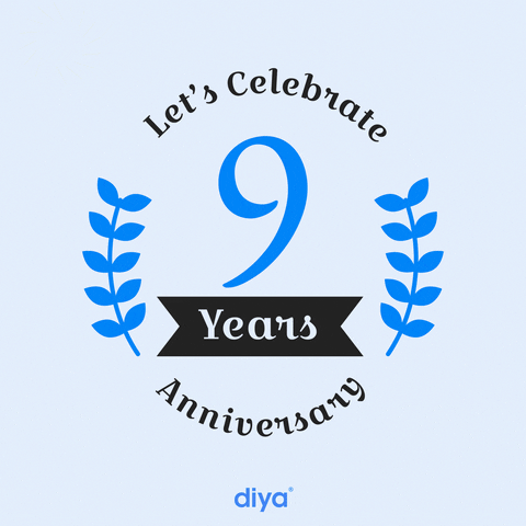 Nine Years Work Anniversary GIF by DiyaUA