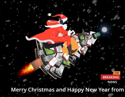 Merry Christmas And Happy New Year 2022 Gif