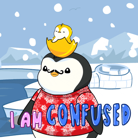 Confused Blown Away GIF by Pudgy Penguins by pudgypenguins