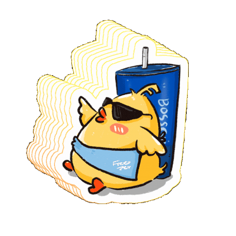 Boss Freezer Sticker by Sukee