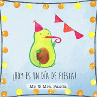 Fiesta Feliz Cumple GIF by Mr. & Mrs. Panda