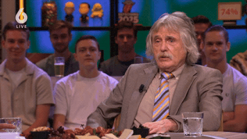 Johan Derksen Middle Finger GIF by Vandaag Inside
