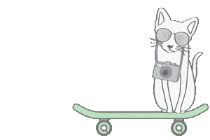 Cat Exploring Sticker by Hapimag