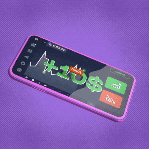 Trading Platform Phone GIF by IQOption