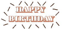 Happy Birthday Sticker by Cupped Desserts