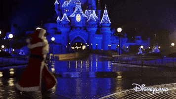santa claus christmas GIF by Disneyland Paris
