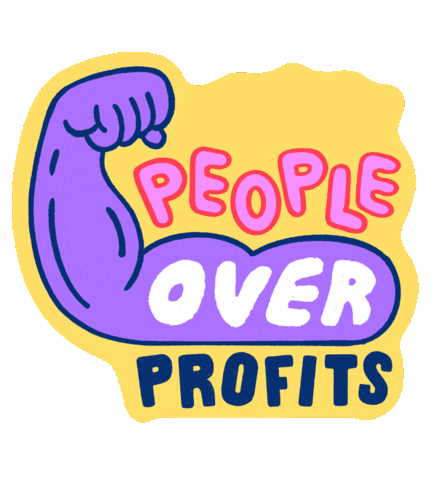 Peopleoverprofits Sticker by Firefox