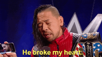 sad broken heart GIF by WWE