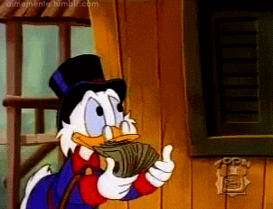 hustling scrooge mcduck GIF - hustling scrooge mcduck GIF
