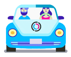 Happy Travel Sticker by Free2Move App
