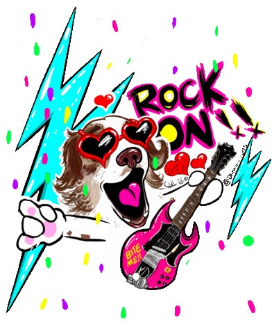 Happy Rock N Roll Sticker