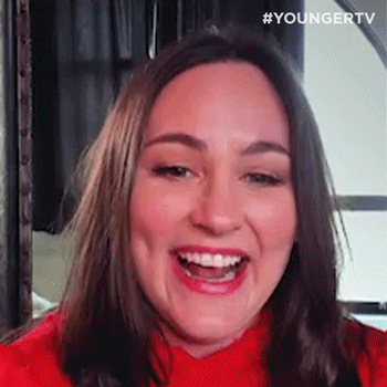 Happy Giggling GIF by YoungerTV