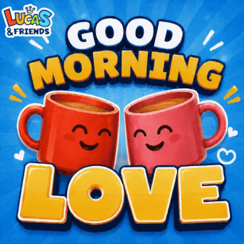 Good Morning Love GIF by Lucas and Friends by RV AppStudios