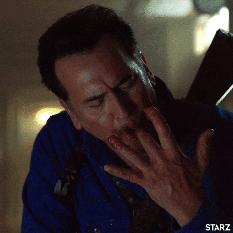 Season 3 Eating GIF by Ash vs Evil Dead - Find & Share on GIPHY