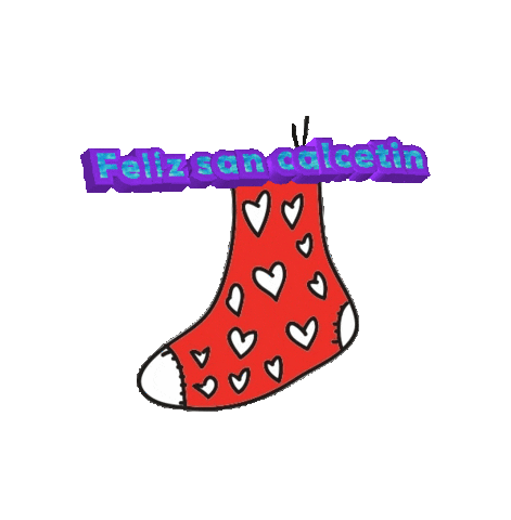 Feliz San Calcetin Sticker