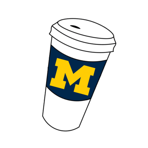 Coffee Tea Sticker by University of Michigan